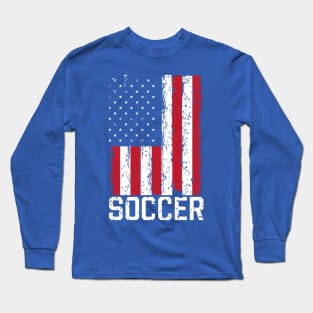 Flag soccer Long Sleeve T-Shirt